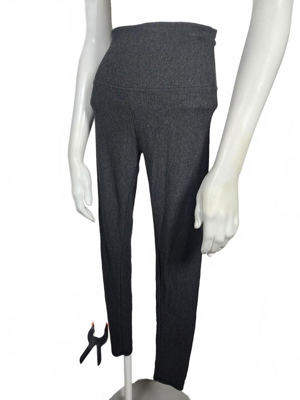 Orvis Classic Collection Charcoal Gray High Waist Fleece Lined Leggings Size S